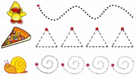 Пунктирные линии для детей 3- 4 лет