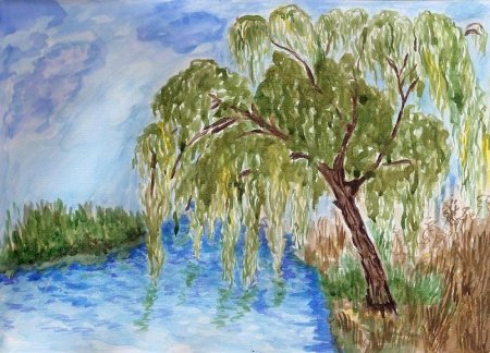 Ива гуашью