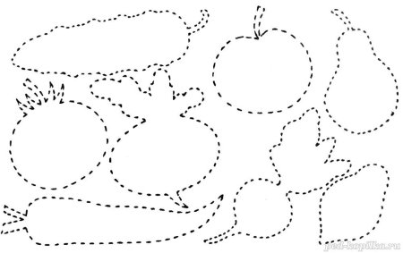 Рисование по контуру для детей