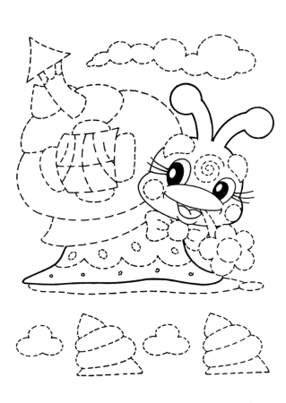 Раскраски обводилки для детей