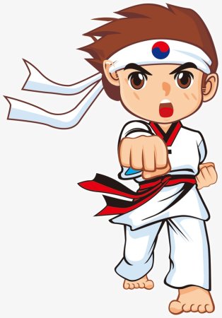 Тхэквондист рисунок для детей