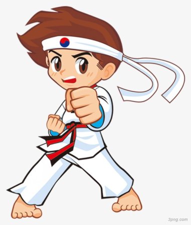 Каратист мультяшный