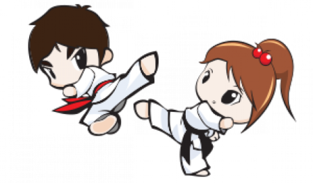 Тхэквондист мультяшный