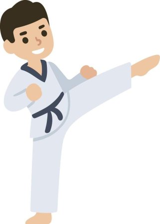 Каратист мультяшный