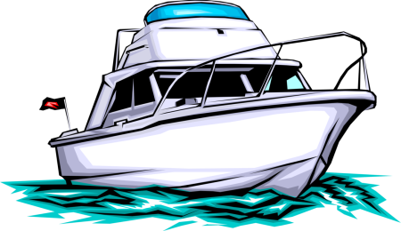 Катер мультяшная