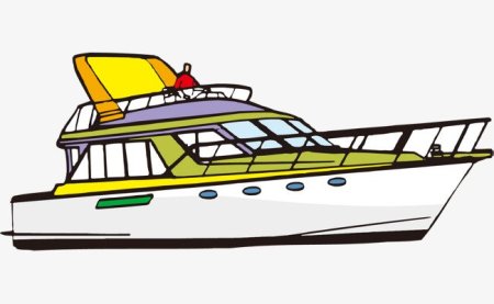 Катер мультяшная