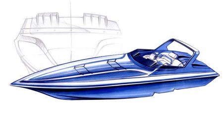 Катер эскиз
