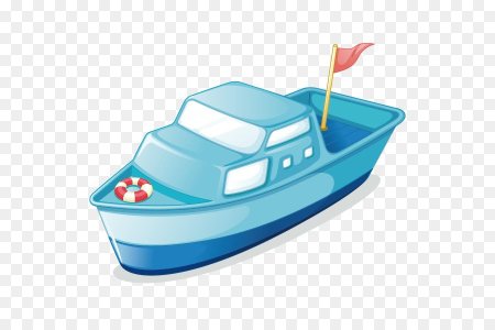 Катер мультяшная