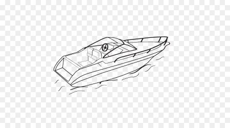 Раскраска моторная лодка
