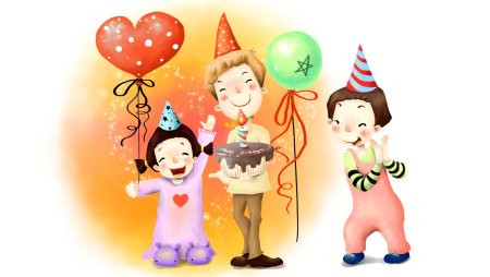 Детский праздник рисунок