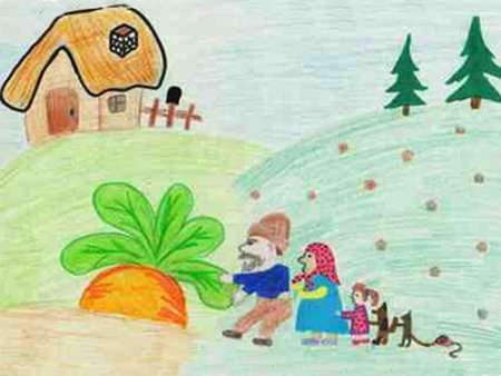 Рисунок на тему в гостях у сказки детский сад