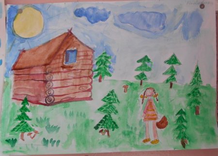 Рисунок на тему в гостях у сказки детский сад