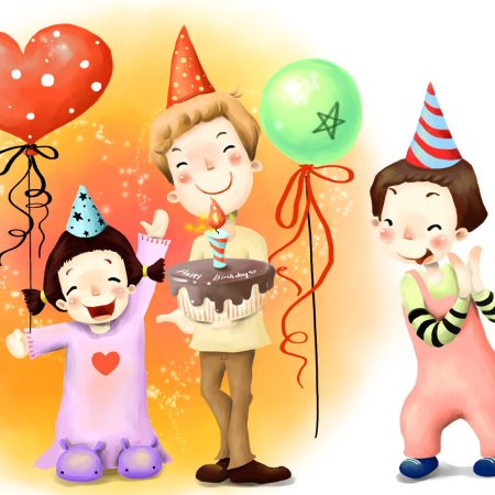 Детские праздники Рисованные