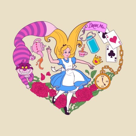 Алиса в стране чудес Дисней карты