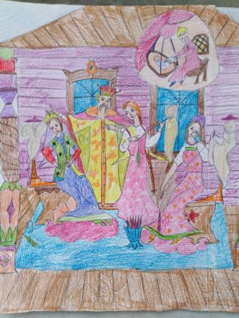 Три девицы под окном рисунок