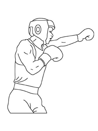 Раскраска для мальчиков бокс