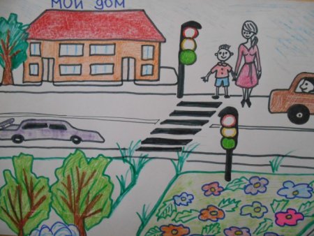 Рисунки по ПДД В детском саду