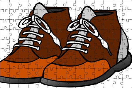 Ботинки на прозрачном фоне