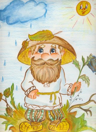 Рисование с детьми на тему Леший