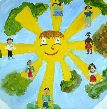 Рисование на тему Дружба