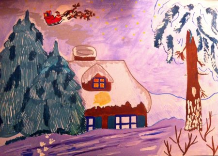 Иллюстрация к стихотворению зимний вечер