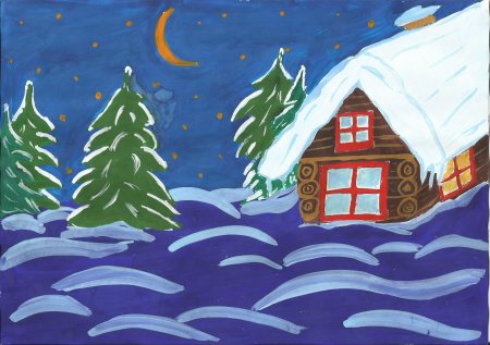 Рисунок встреча зимы