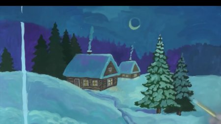 Рисование Зимушка зима