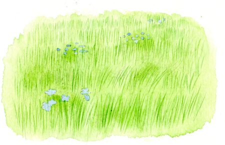 Рисование травка