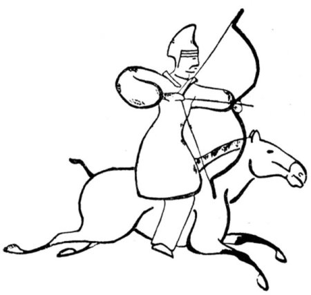 Раскраска кочевники для детей