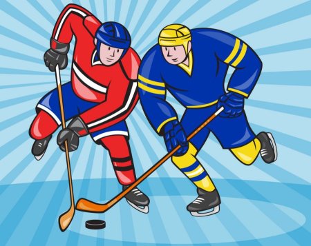 Мультяшные хоккеисты