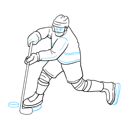 Хоккей рисунок для детей