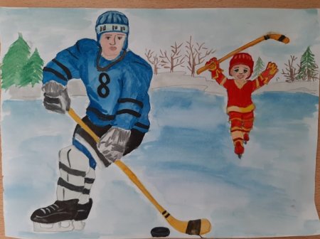 Рисование хоккей старшая группа