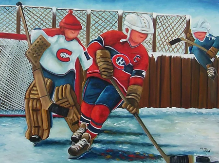 Картина хоккеист