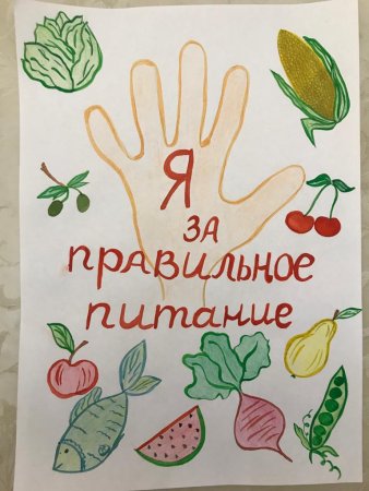 Рисунок на тему здоровое питание