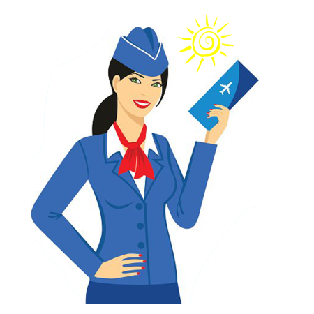 Мультяшные стюардессы