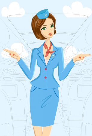 Стюардесса картинка для детей