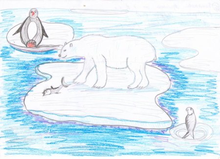 Рисунок на тему Антарктида