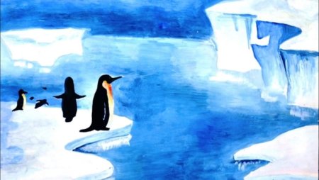 Арктика глазами детей рисунки