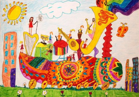 Автомобиль будущего на рисование для детей