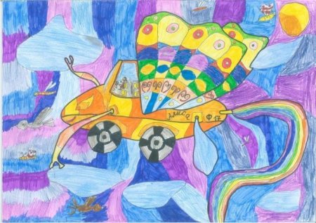 Автомобиль будущего рисование