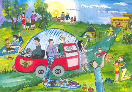 Фантастический транспорт детские рисунки