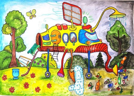 Автомобиль будущего рисунок