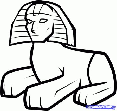 Египетский сфинкс рисунок