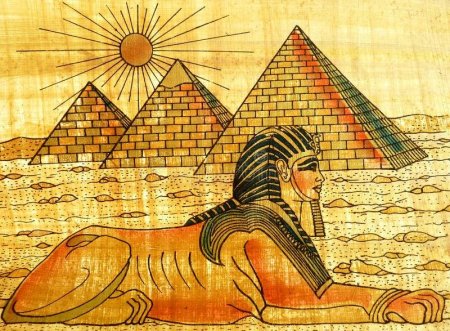 Египетский сфинкс фрески