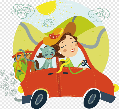 Мультяшки за рулем