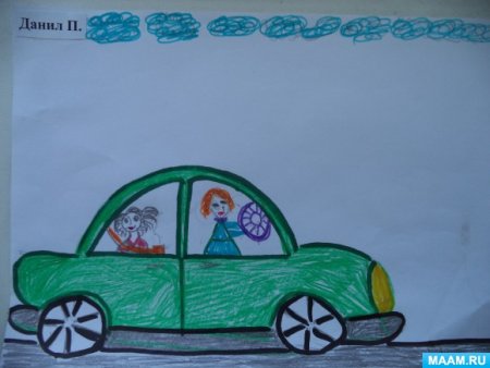 Рисунок на тему моя мама автоледи