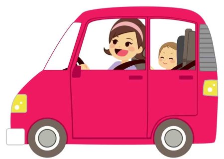 Мама едет в машине