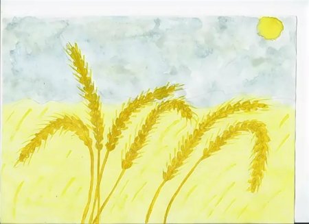 Иллюстрация Афанасий Афанасьевич Фет зреет рожь