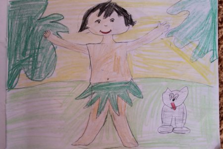 Детские рисунки Маугли