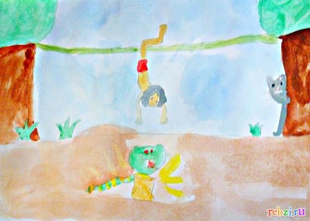 Детские рисунки Маугли